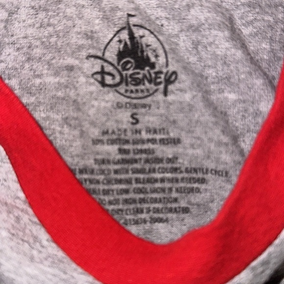 Pride Disneyland Mickey T shirt. Grey with rainbow Mickey on front. - Picture 3 of 4